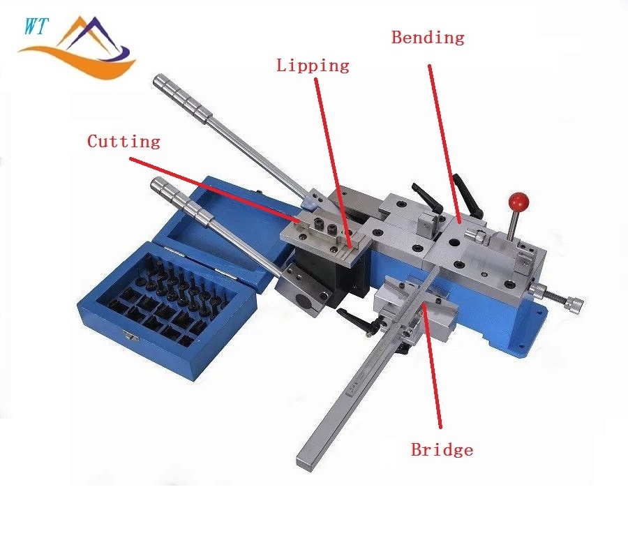 4 in 1 Precision Label Die Manual Steel Rule Blade Bending Machine With Bending Bridge Lipping Cutting