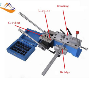 4 in 1 Precision Label Die Manual Steel Rule Blade Bending Machine With Bending Bridge Lipping Cutting