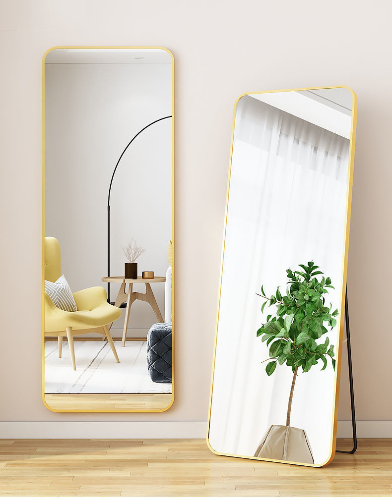 floor standing mirror household wall mounted fitting dressing mirror large home decor wall mirror for living room