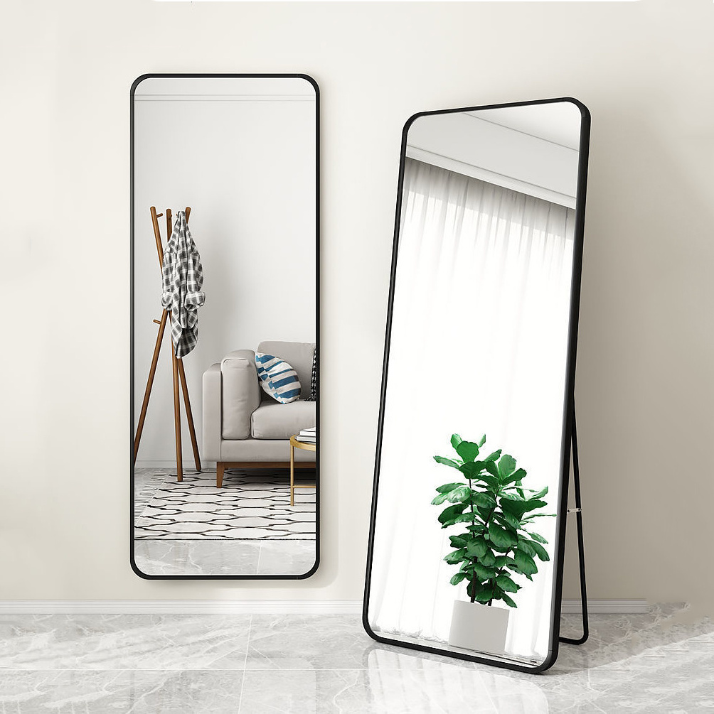 floor standing mirror household wall mounted fitting dressing mirror large home decor wall mirror for living room