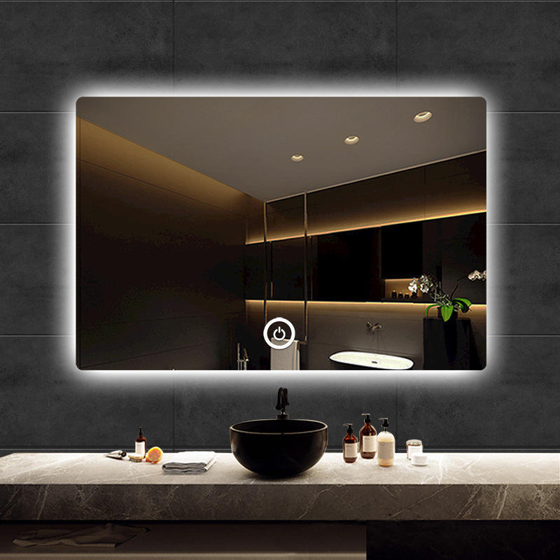 Wholesale Custom led light  Smart bathroom Mirrors decor Wall Mounted Full Length Mirror home Decor Mirror