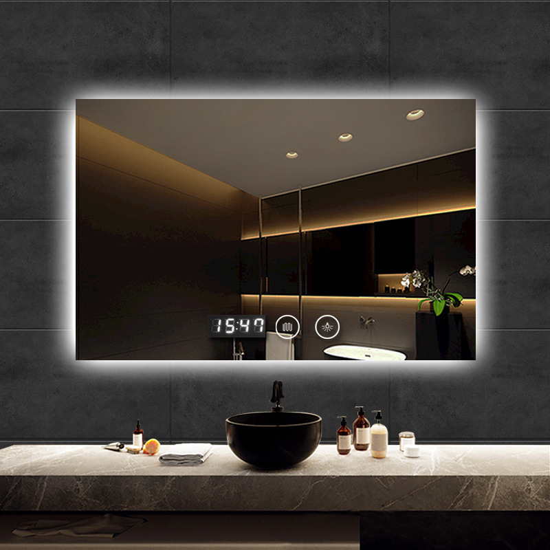 Wholesale Custom led light  Smart bathroom Mirrors decor Wall Mounted Full Length Mirror home Decor Mirror