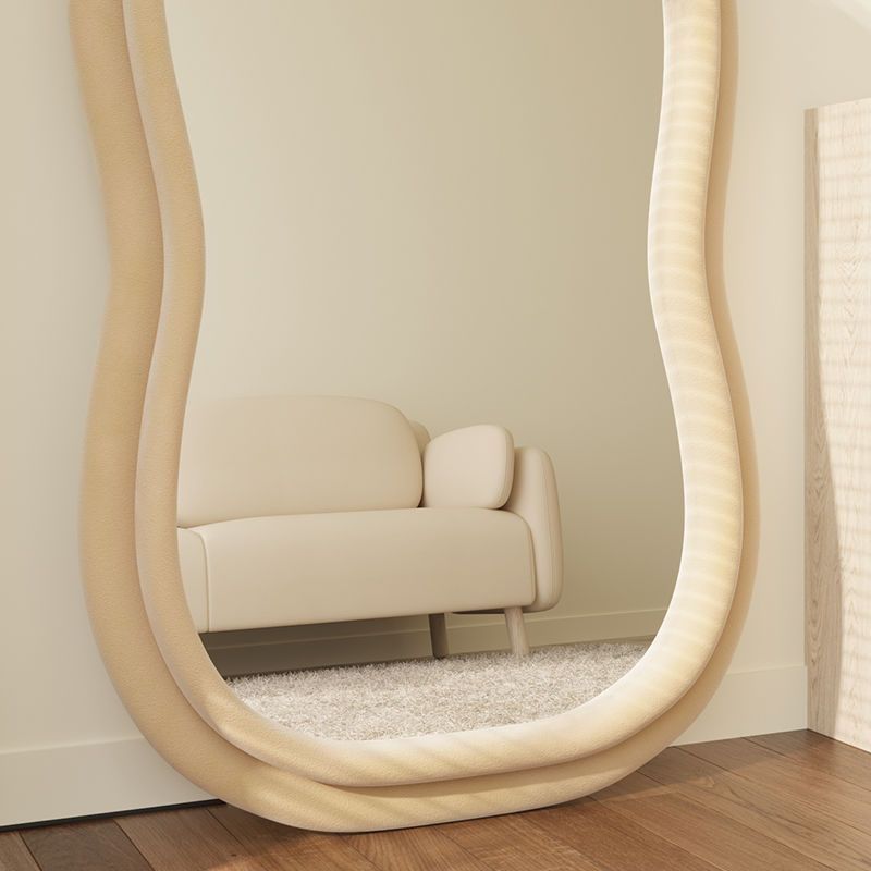 Wholesale High Quality Wavy Curvy Standing Mirror Irregular wave Full Length Mirror bedroom home decor wall mirror