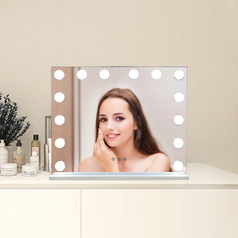 Factory custom Makeup Mirror Hollywood Style LED Vanity Mirror with 14 Touch Dimmer LED Bulbs for Makeup Dressing Table