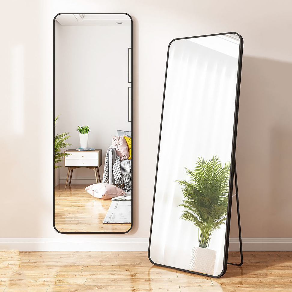 floor standing mirror household wall mounted fitting dressing mirror large home decor wall mirror for living room