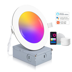 multicolor dmx 4 inch dimming rgbw rgb smart control dali recessed led downlight with external driver for hall home