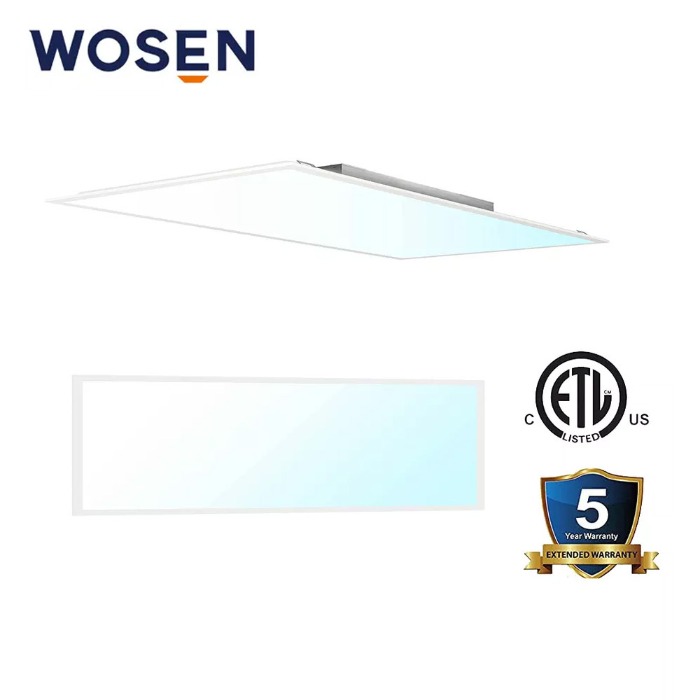 ETL 40W Dimmable 3000K 4000K 5000K 3 CCT Color Surface Hanging 1x4 FT Backlit LED Flat Panel Light