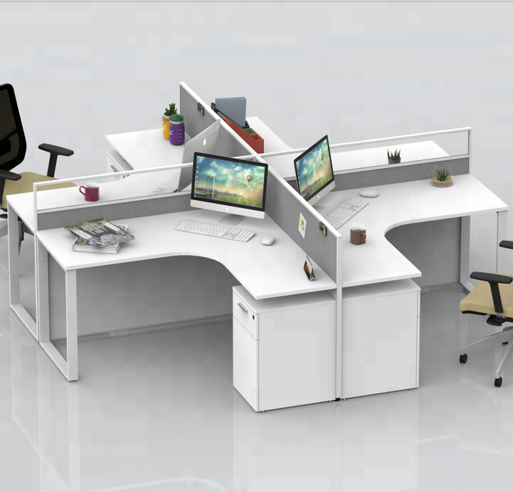 New arrive hot sale Office workstation 6 person cluster workstation