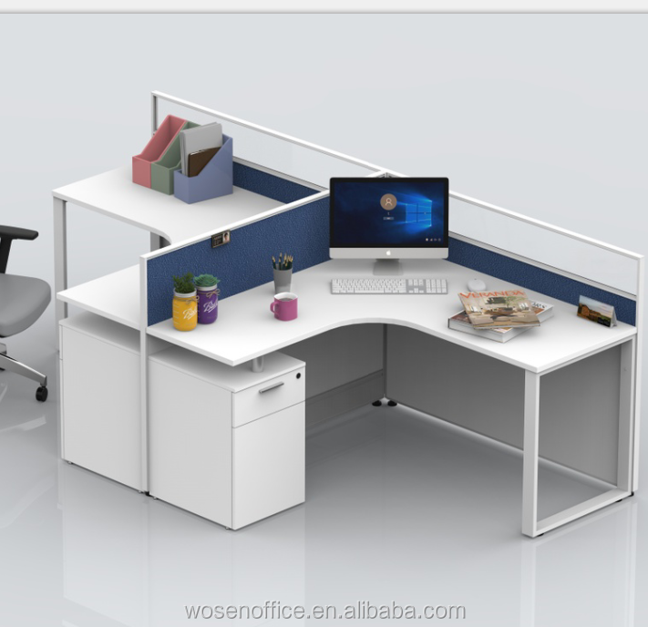 New arrive hot sale Office workstation 6 person cluster workstation