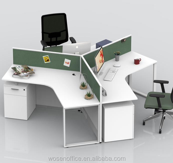 New arrive hot sale Office workstation 6 person cluster workstation