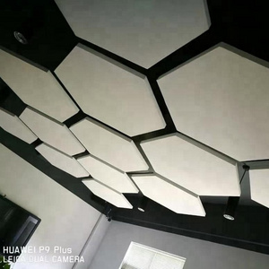 Fireproof Acoustic light Acoustic hexagon  suspended Cloud ceiling panel