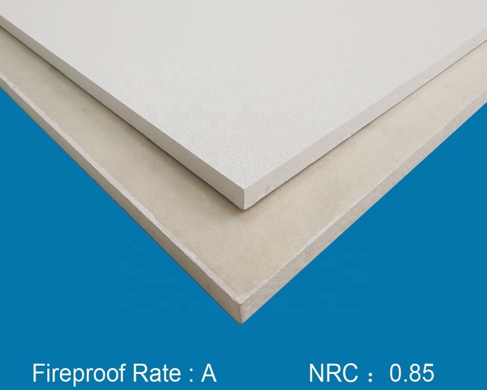 Fireproof Deadening 600x600 acoustic mineral fiber board ceiling tiles price