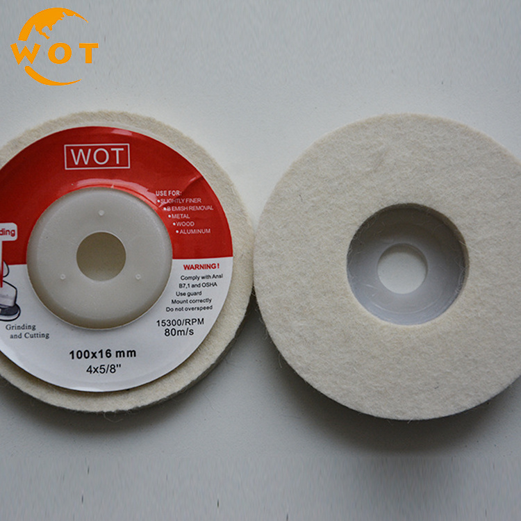 Hot Sell Wool Felt Polishing Discs Manufacturer For Polishing Grinder