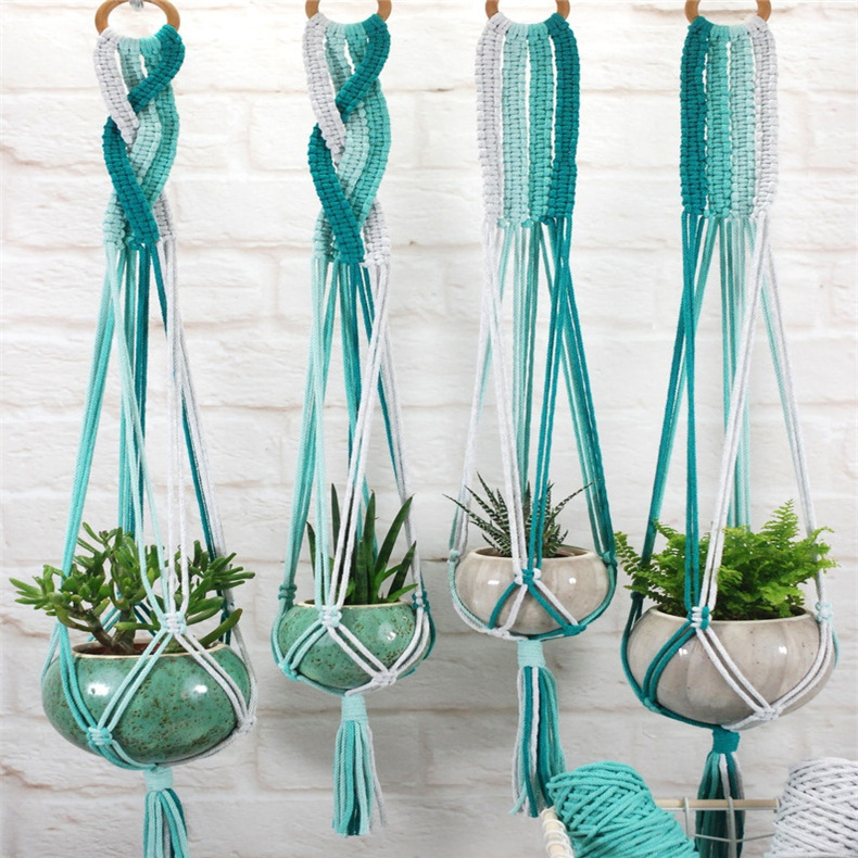 PH2050 Factory price handmade Macrame wall hanging boho plant hangers home crochet hangwall