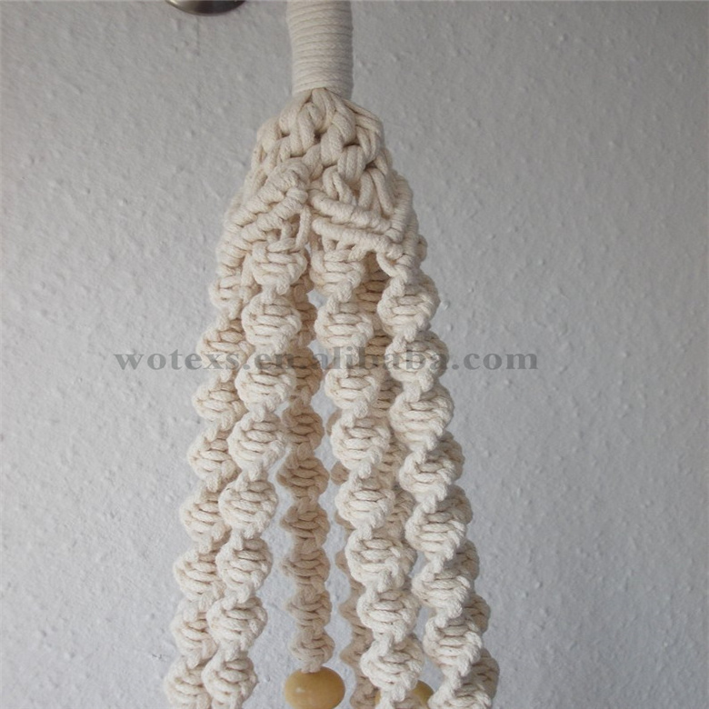 PH205 Custom Home Decoration Handmade Boho Macrame Plant Hangers Indoor Outdoor Wall Hanging Planter Basket Flower Pot Holder