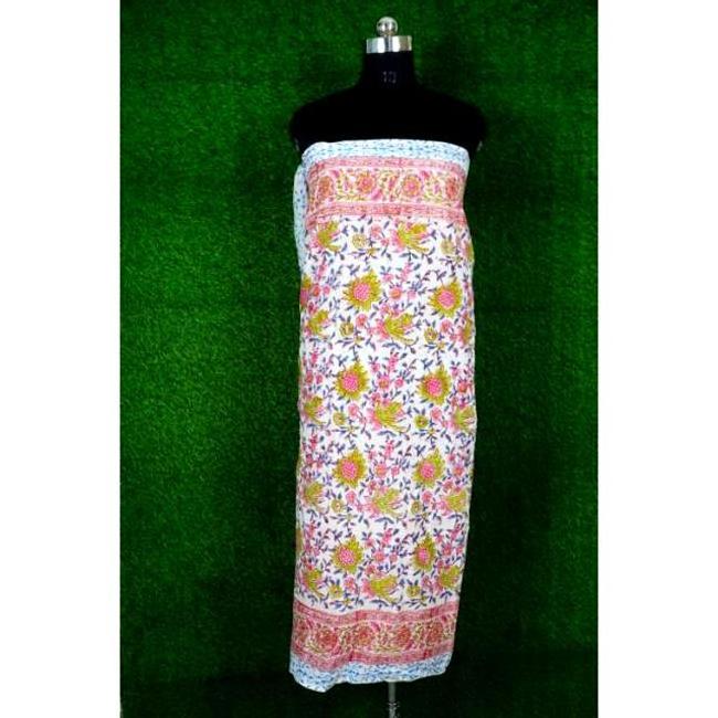 Indian Best wholesaler Block Printed Cotton Sarong, Women's Party Wear Sarong, Summer Wear Cotton Scarves