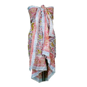 Indian Best wholesaler Block Printed Cotton Sarong, Women's Party Wear Sarong, Summer Wear Cotton Scarves