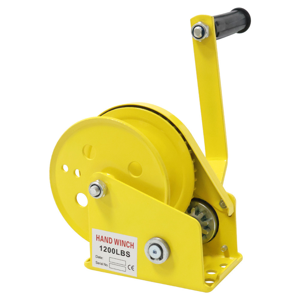 Steel wire rope hand winch 800lbs 1200lbs 1800lbs 2600lbs hoisting machine self-locking Portable winch brake winch