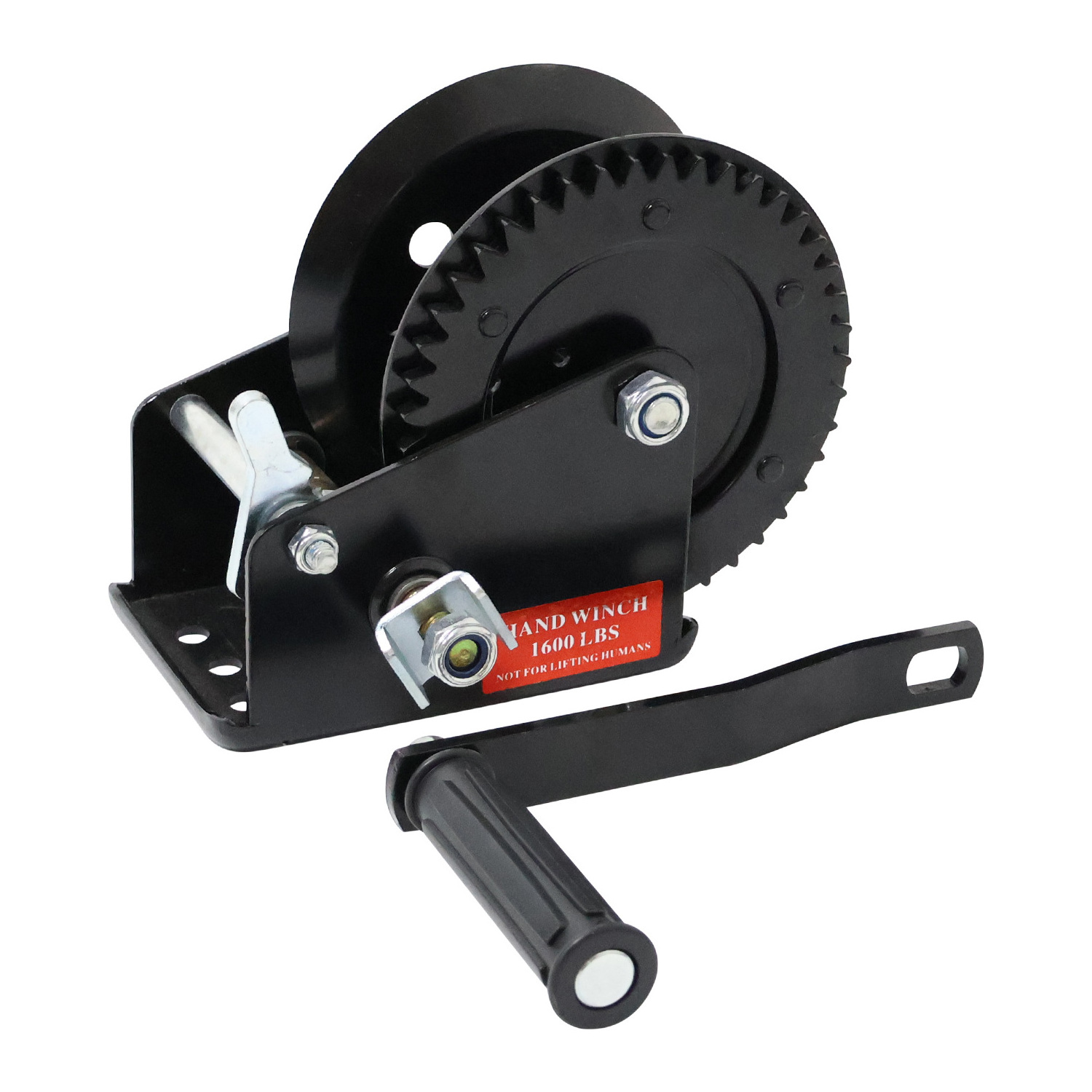 Hot selling manual hand winch in factories, winch for sale manual crank belt winches, marine trailer traction boat winch