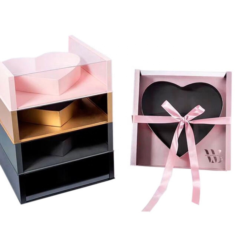 Boite Pour Bijoux en Carton Montre Fleur Coffret Montre High luxe Forever cadeau Pour Fleur Rosa Light Emballage cosmetique noel