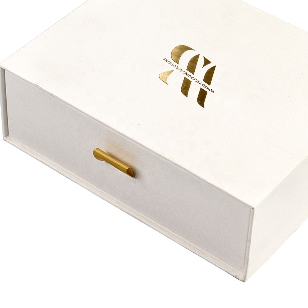 Fabric Linen Drawer USB Stick Flash Drive presentation Gift Box