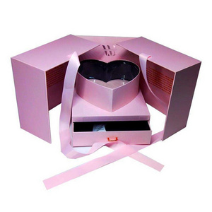 Boite Pour Bijoux en Carton Montre Fleur Coffret Montre High luxe Forever cadeau Pour Fleur Rosa Light Emballage cosmetique noel