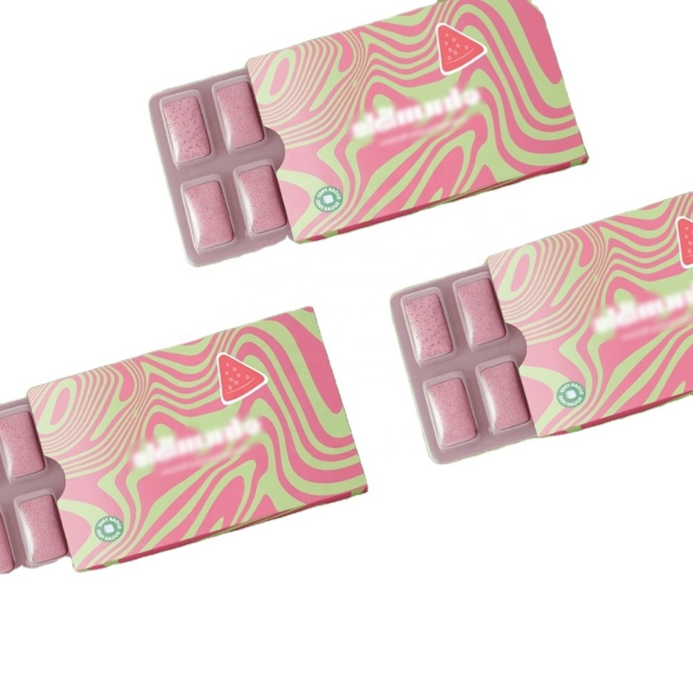 Custom Logo Paper Sleeve Full Color Eco Friendly Packaging Sleeves For Candy Chewing Gums