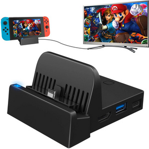 Led host stand Connected 2021 Charging Dock Station TV portable mini HD video conversion controller charger for Nintendo Switch