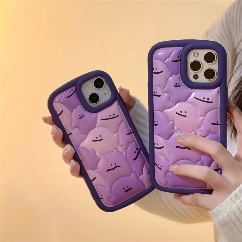 WOWCASE New Trendy Cute Puffer Phone Case Custom Cute Mobile Cover TPU Down Jacket Puffer Phone Case For Iphone 12 13 14 Pro ma