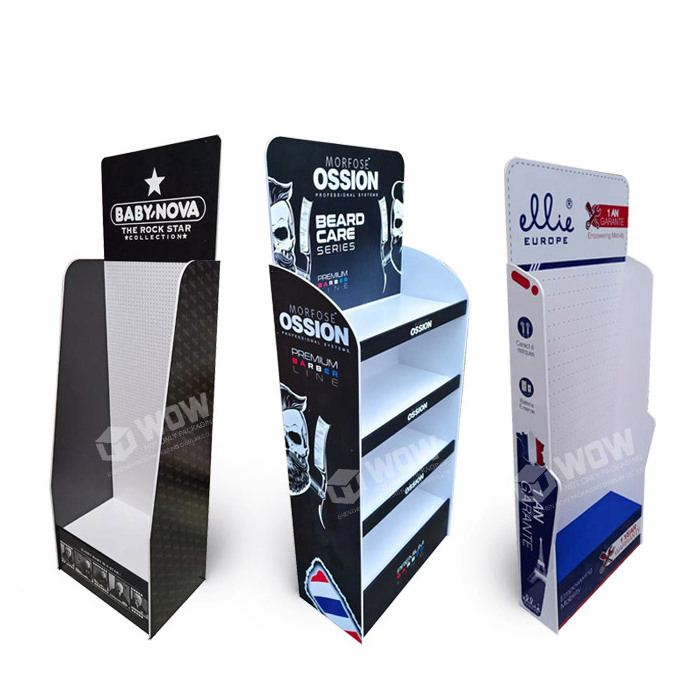 4 Shelves Assembling Supermarket Shop PVC Foam Display Stand Small Bottle Display PVC Stand