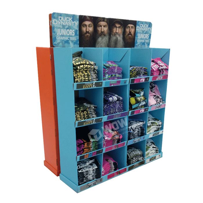 Luxury Cardboard Display Stand Custom Cardboard Half Pallet Display High Quality Cardboard T Shirt Display