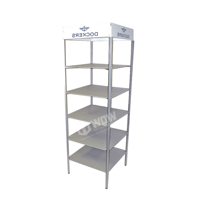 Retail Shop Metal Displays Carpet Display Stand Metal Sliding Display Rack for Tile