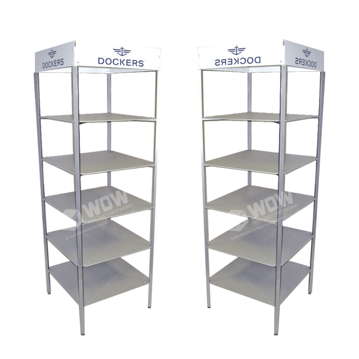 Retail Shop Metal Displays Carpet Display Stand Metal Sliding Display Rack for Tile