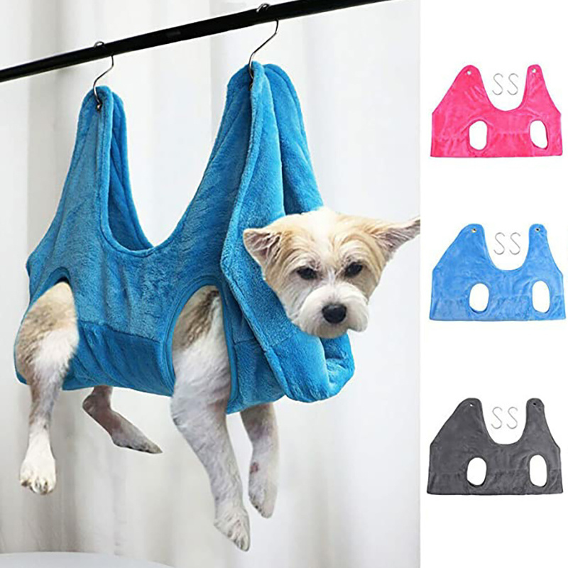 High Quality Mesh Pet Grooming Hammock Pet Stuff Helper Pet Grooming Sets Hammock Harness For Large Medium Dogs