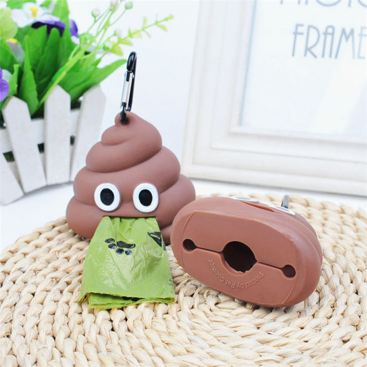 Wholesale Rubber Travel High Quality Biodegradable Pet Dog Poop Bag Holder Waste Bag Dispenser For Dog Poop