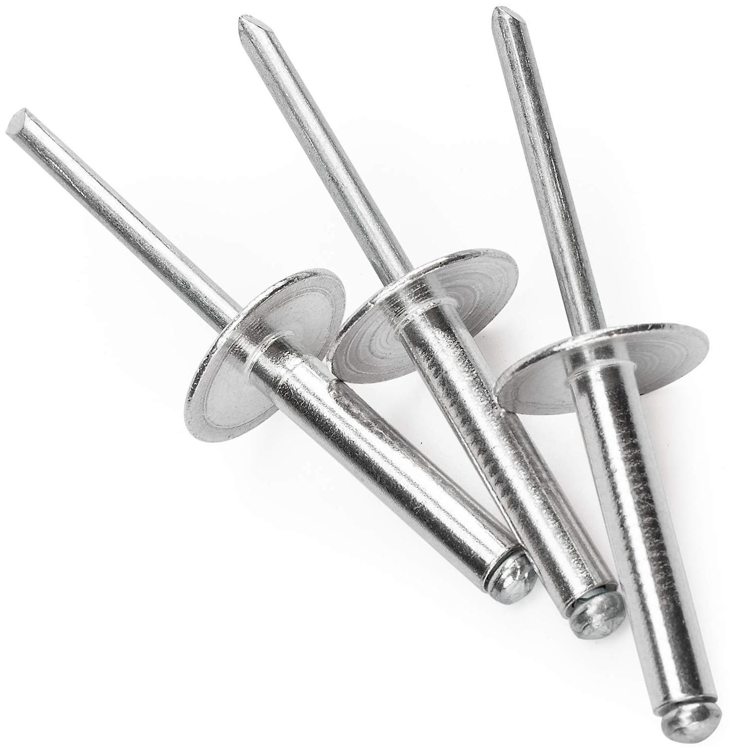 Custom 304 Stainless Steel flat dome head Large Flange Aluminum Blind Pop Rivet open type end blind rivet set 60mm