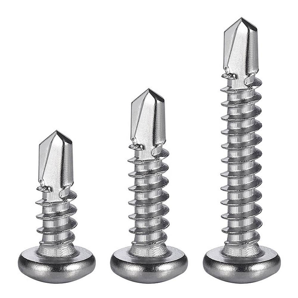 304 316 410 Stainless Steel DIN7504N Phillips Drive Pan Head  Self Tapping Drilling screws for metal