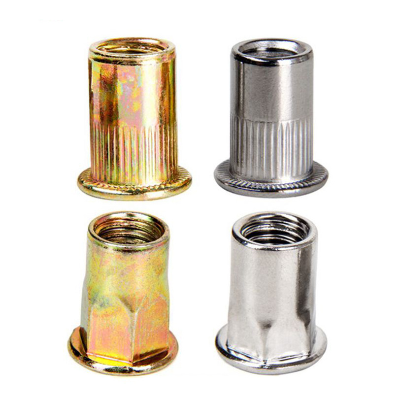 M3 M4 M5 M6 M8 M10 M12 Stainless Steel Carbon Steel Blue Zinc Threaded Tubular Countersunk Flat Head Rivet Nut