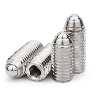 304 Stainless Steel Spring Hex Socket Plunger Inner Hexagonal Hexagon Ball Point Ball Head Set Screws With Spring Plunger