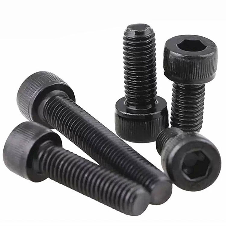 DIN912 304 Stainless Steel M2 M3 M4 M5 M6 M8 Black Oxide Allen Drive Hex Socket Head Cap Screws Bolt