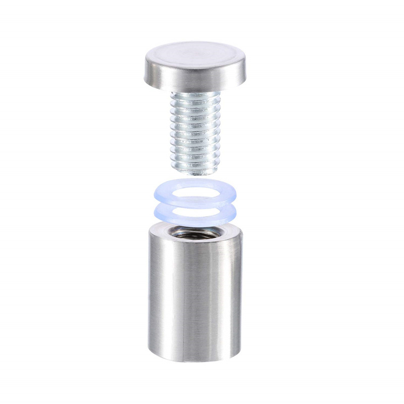 Wholesales Heavy Duty 19 Mm Stainless Steel Aluminum Metal Brass Wall Mounting Led Sign Screw Fastener Standoff Glass Spacer