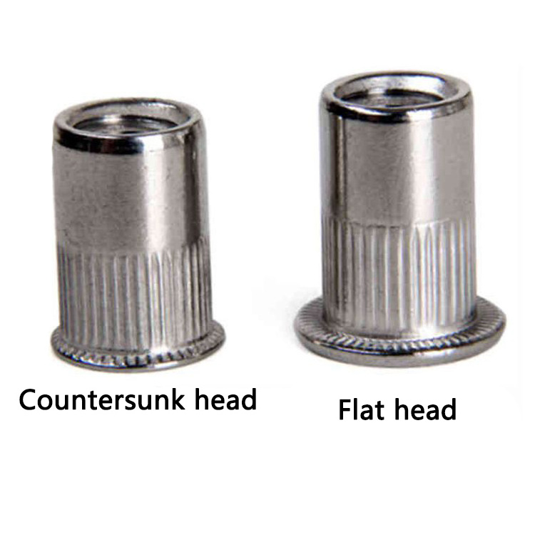 M3 M4 M5 M6 M8 M10 M12 Stainless Steel Carbon Steel Blue Zinc Threaded Tubular Countersunk Flat Head Rivet Nut