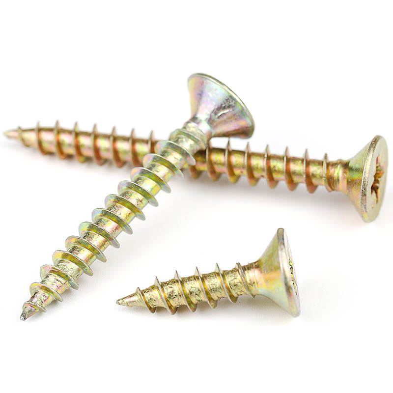 Sale Inch Din 7997 Patta Yellow Zinc Cross Recess Countersunk Head Tornillos Wood Screws