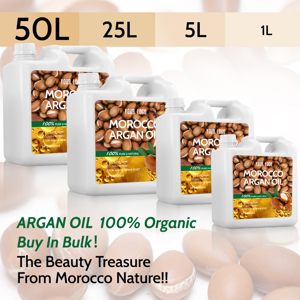 Factory Supply Wholesale 100% Pure Morocco Argan Oil for Skin & Hair Care Organic Essential Moroccan Argan Oil Bulk