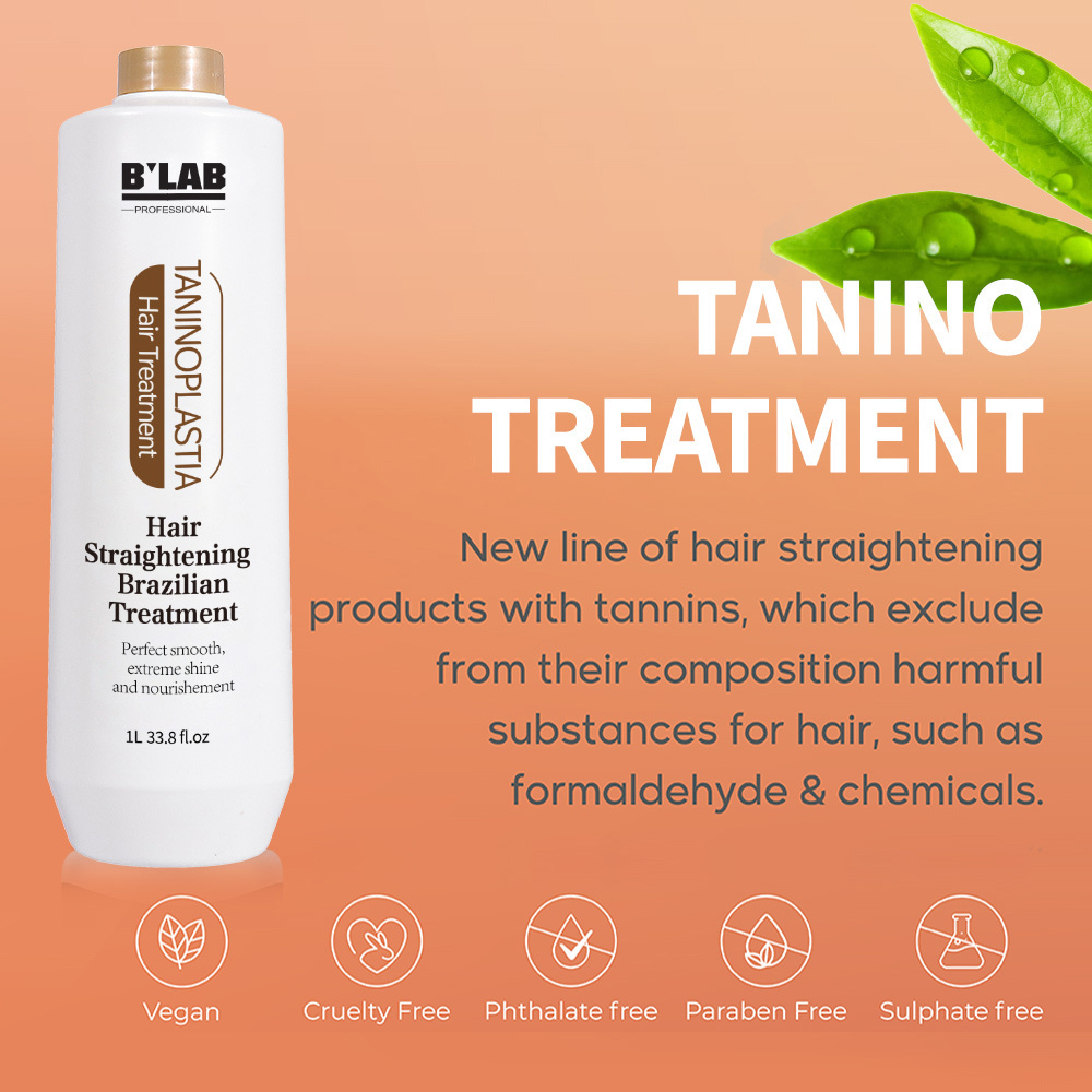 Taninoplastia Hair Treatment Private Label Brazilian Keratin Hair Straightening Cream Nano Keratin Treatment