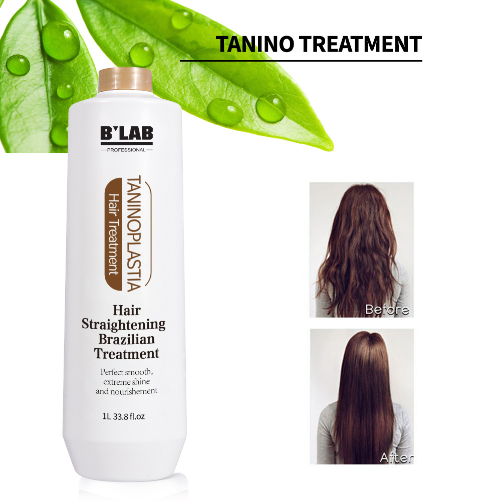 Taninoplastia Hair Treatment Private Label Brazilian Keratin Hair Straightening Cream Nano Keratin Treatment