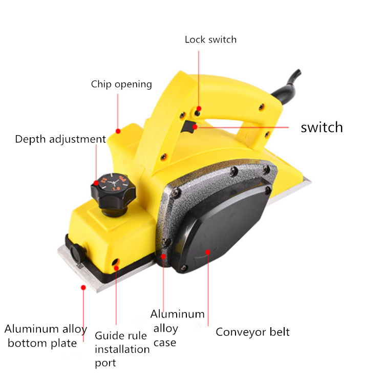 220V Electric mini  power planer woodworking machinery planer thicknesser machine