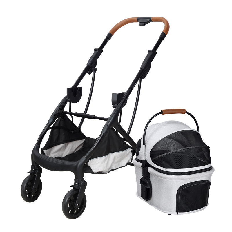 Popular Pet Stroller Carrier Detachable Pet Carrier Folding Transportation Pet Cart For Dogs