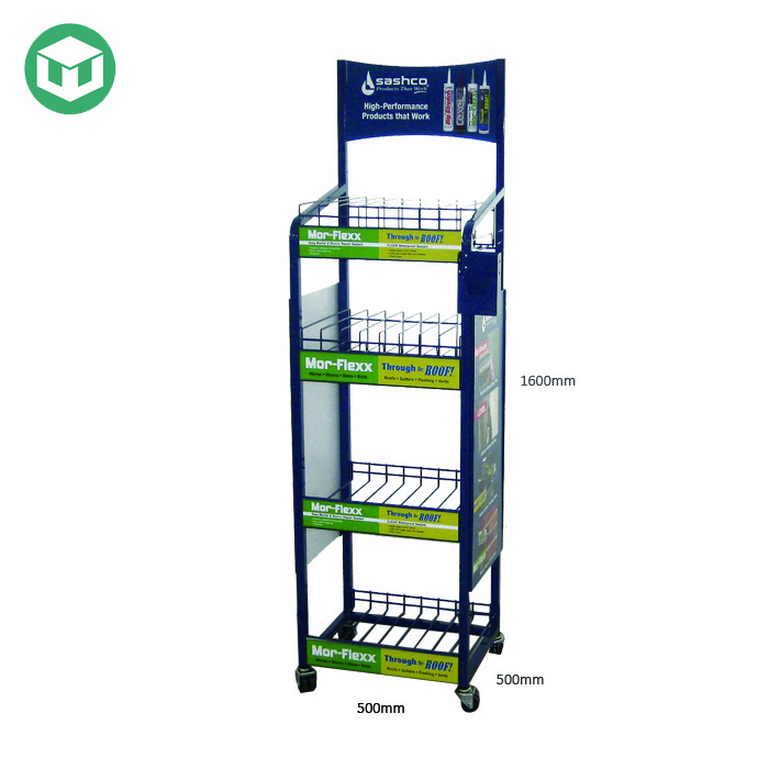 Free Standing Point of Sale Metal Display Stand, Metal Display Rack