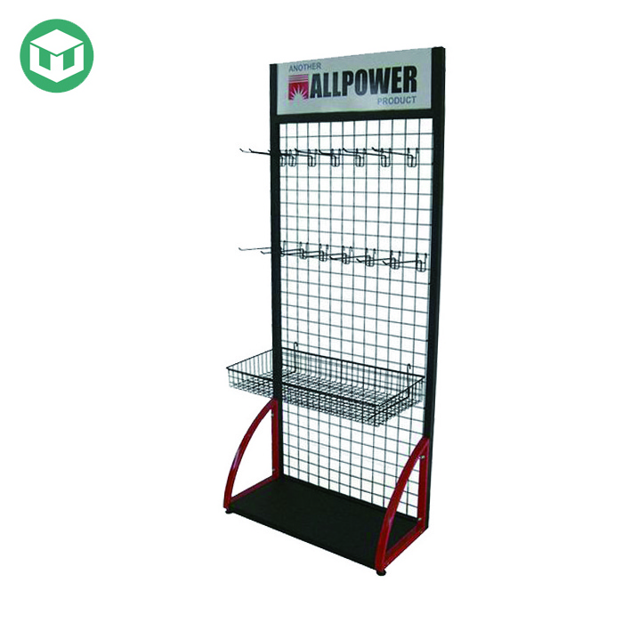 Free Standing Point of Sale Metal Display Stand, Metal Display Rack